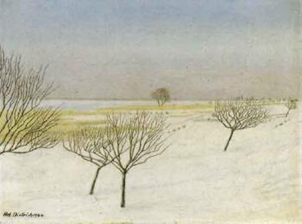 Untersee shore in winter by Adolf Dietrich