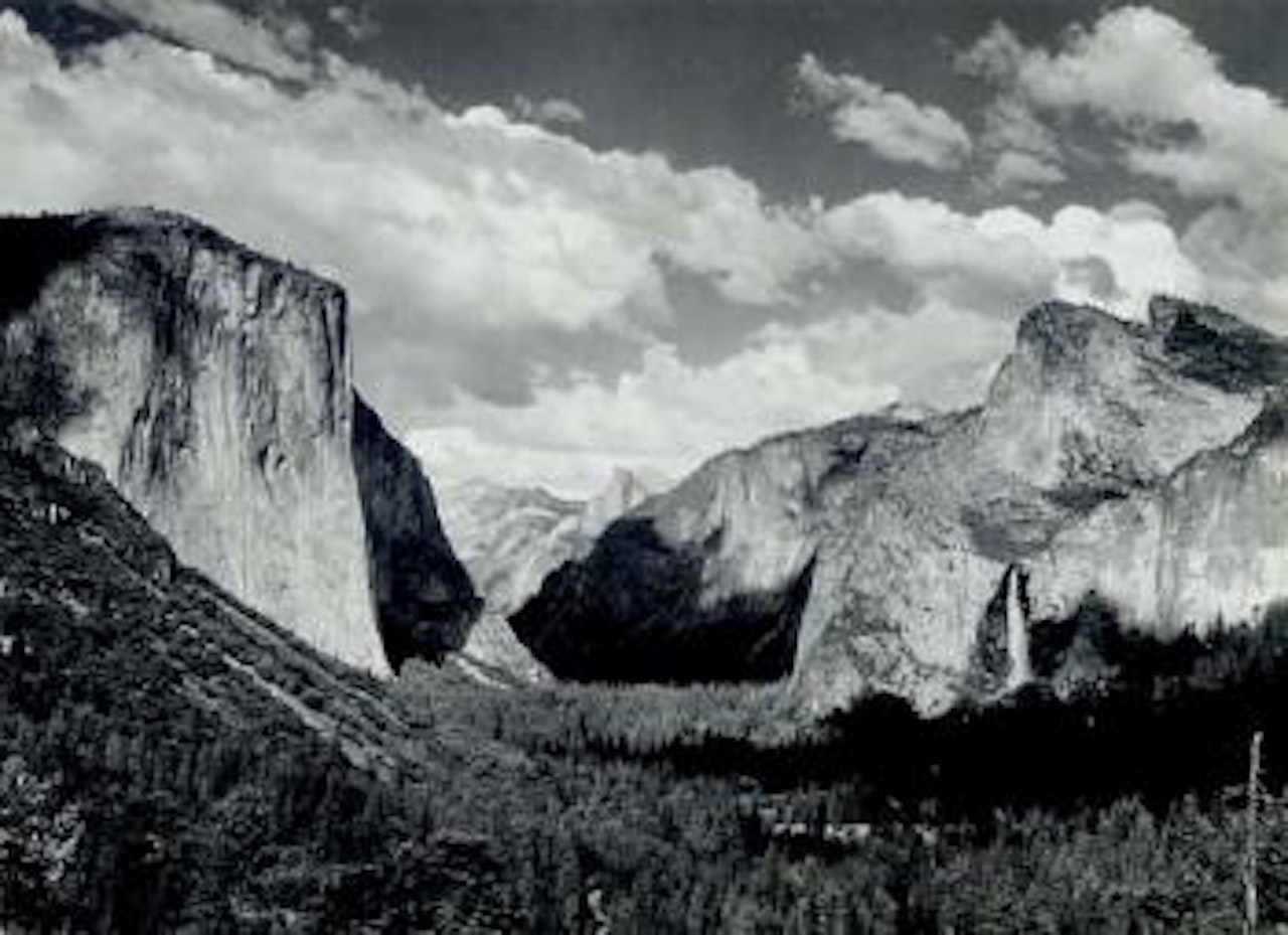 Yosemite from Inspiration Point summer by Ansel Adams