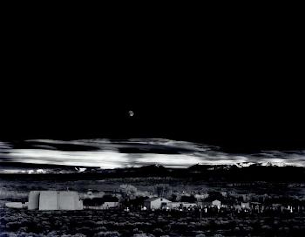 Moonrise Hernandez New Mexico by Ansel Adams