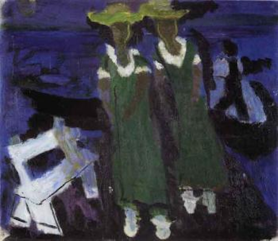 Summer night on the jetty by Ragnar Sandberg