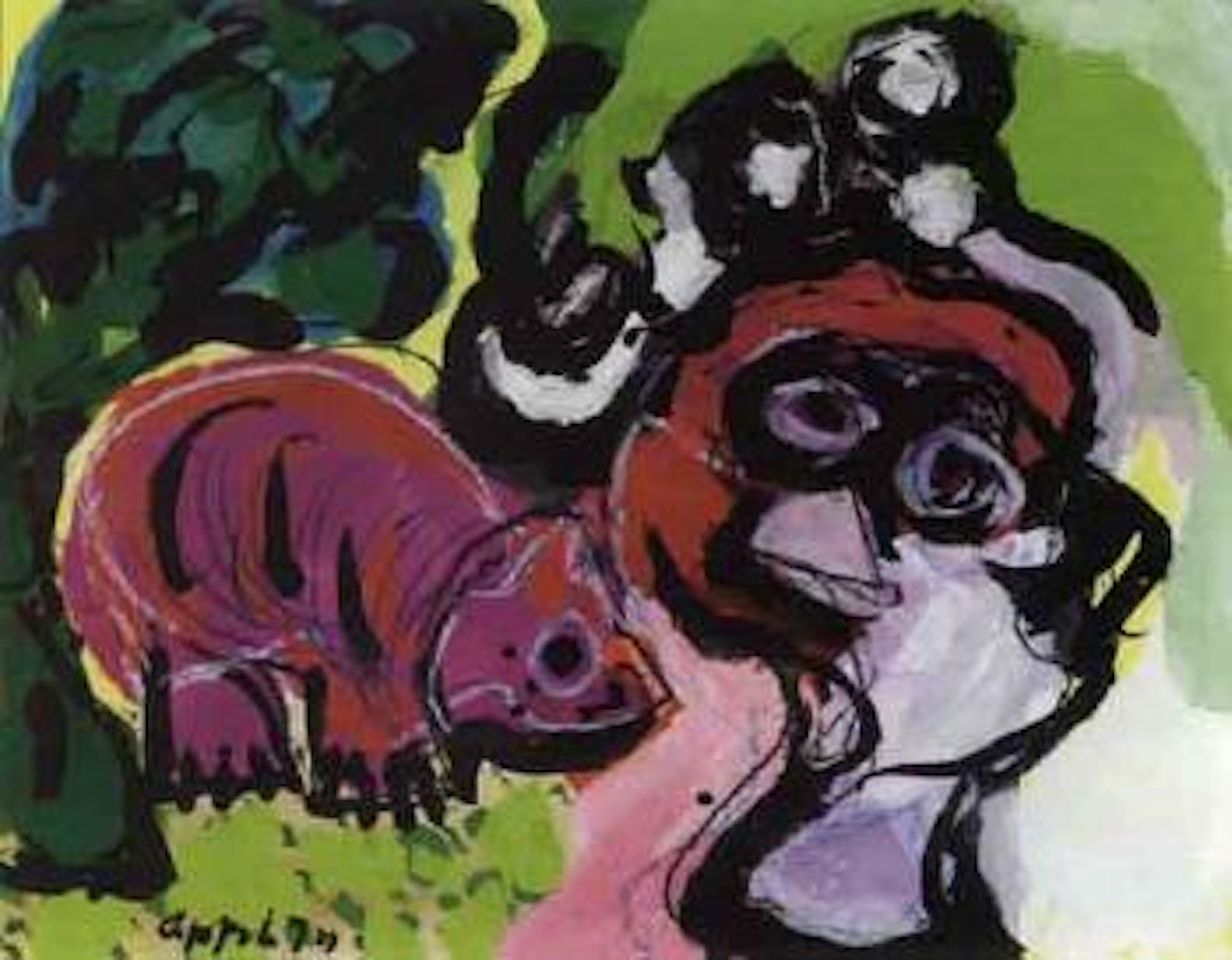 Figure composition by Karel Appel