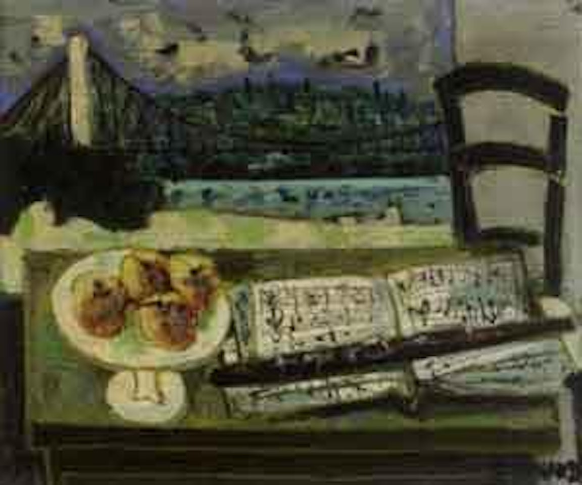Nature morte au pont suspenda by Claude Venard