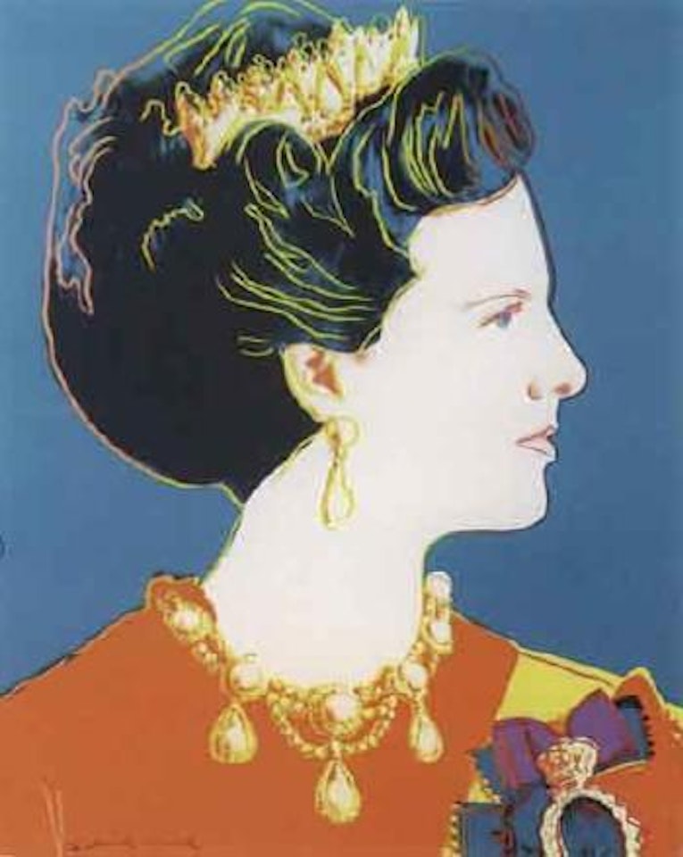 Queen Margrethe II - reigning Queens by Andy Warhol