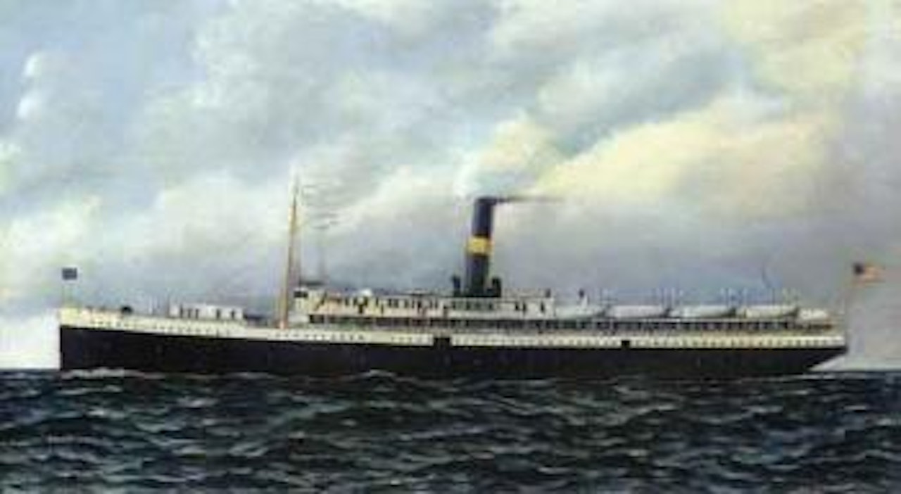 The steamship Madison at sea by Antonio Jacobsen
