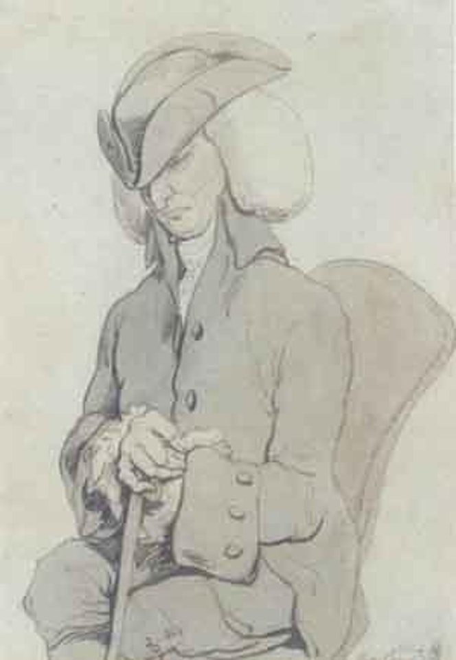 The seated gentleman by Thomas Rowlandson