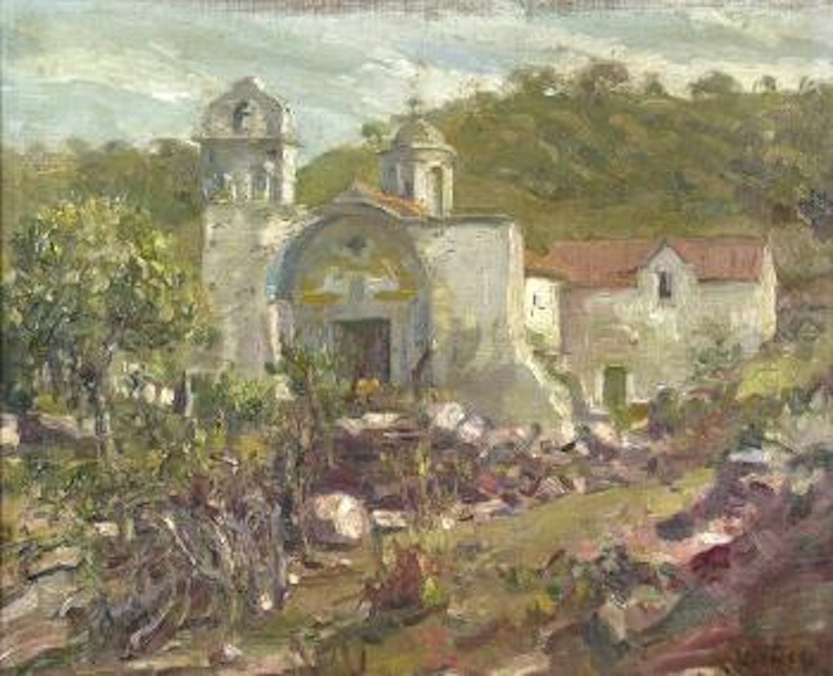 Chapel on the hill by Ernesto Valls