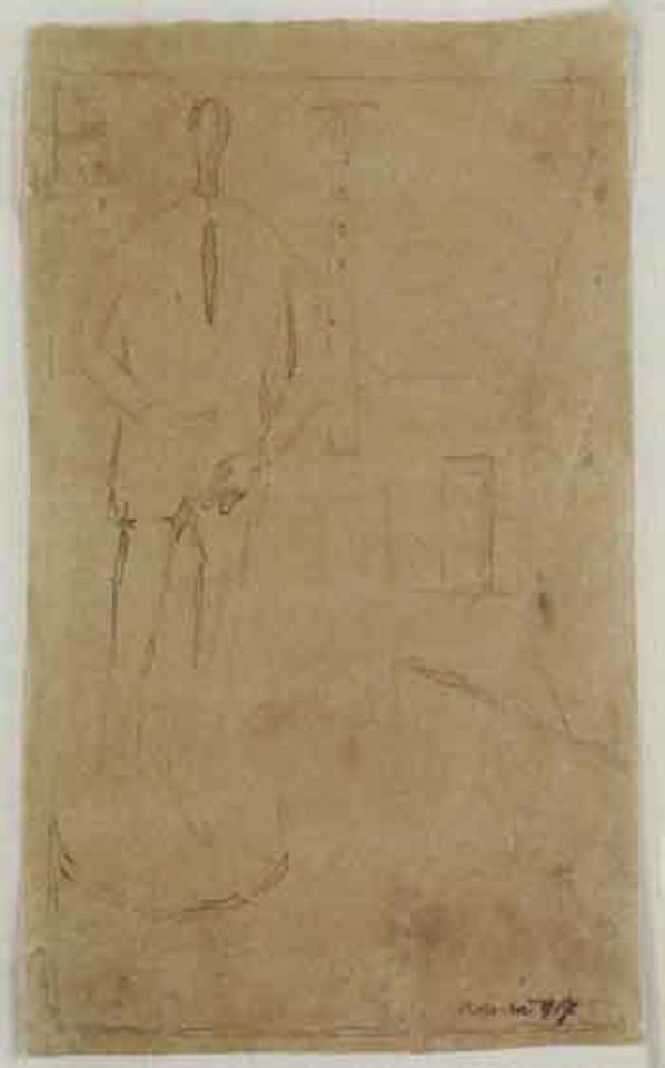 Maquette in the room by Carlo Carra
