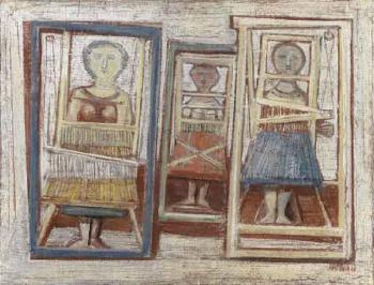 Weaving by Massimo Campigli