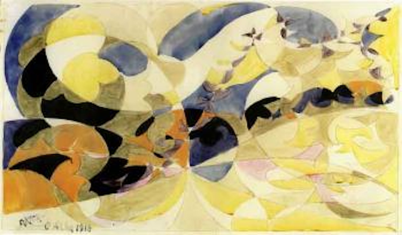 Landscape with willows by Giacomo Balla