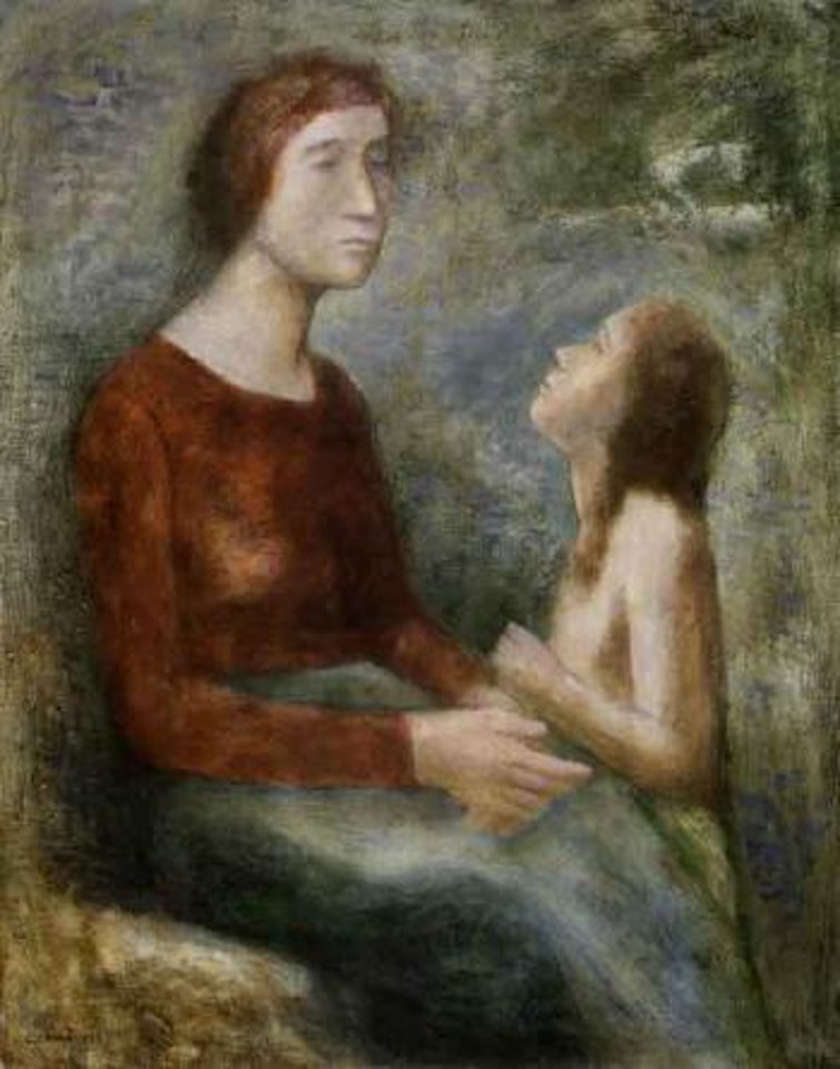 Mother and daughter by Carlo Carra
