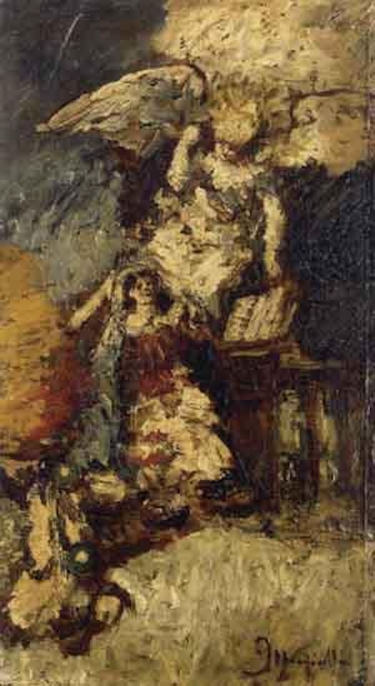 Annunciation by Adolphe Monticelli
