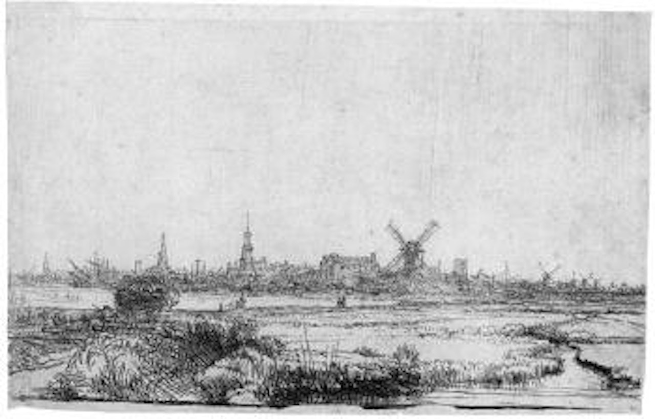 Amsterdam by Attributed to Rembrandt Harmensz van Rijn