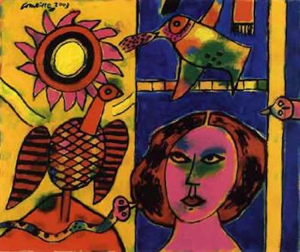 Le soleil des oiseaux by Corneille