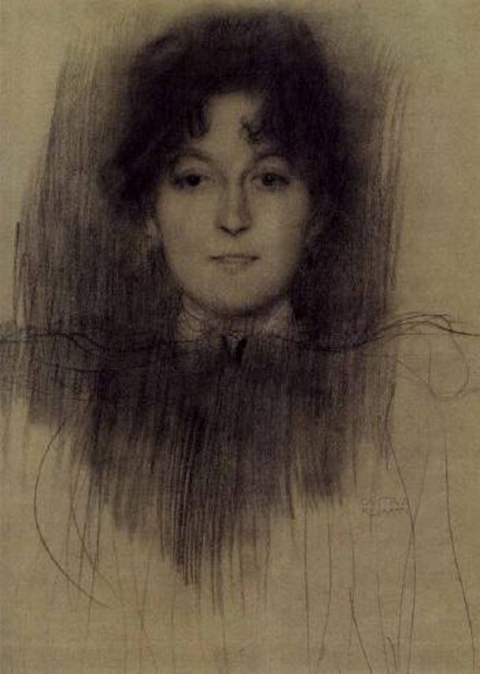 Smiling girl by Gustav Klimt