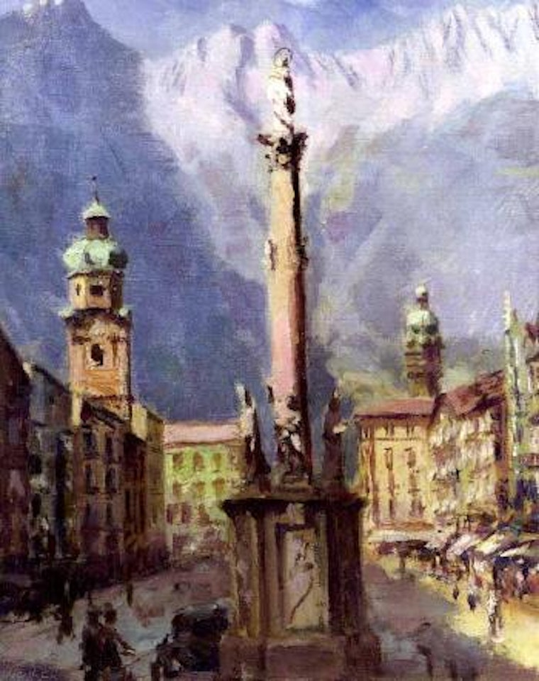 Innsbruck with Annasaule by Max Weiler