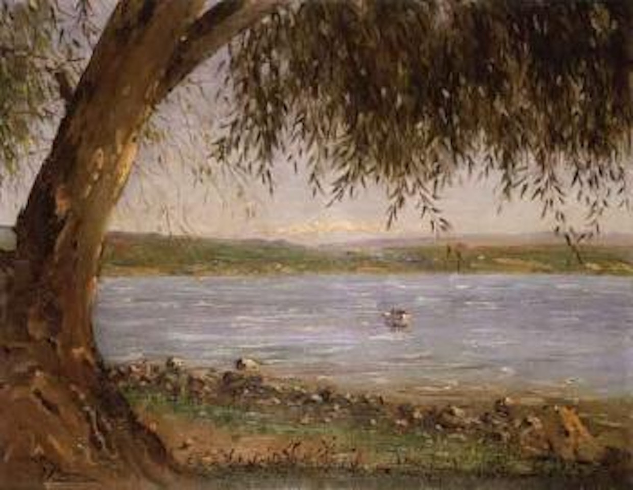 Boat in the Sea of Galilee by Ludwig Blum