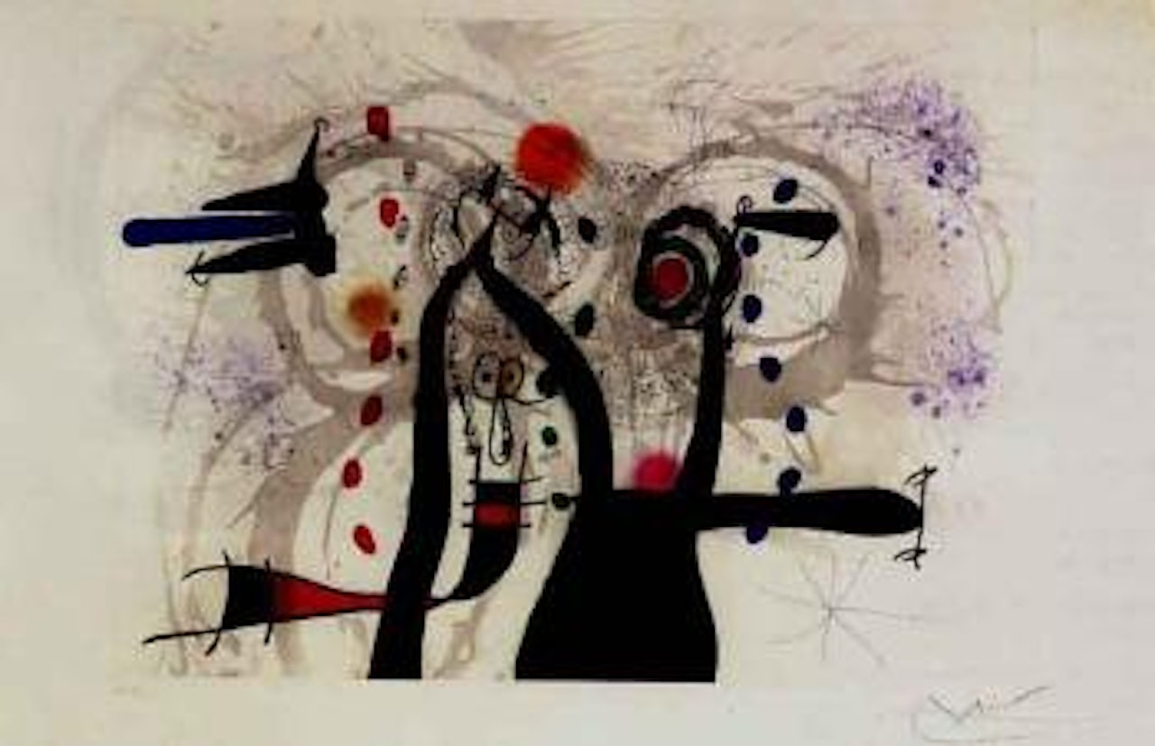 Joueur de bugle aux oiseaux by Joan Miró