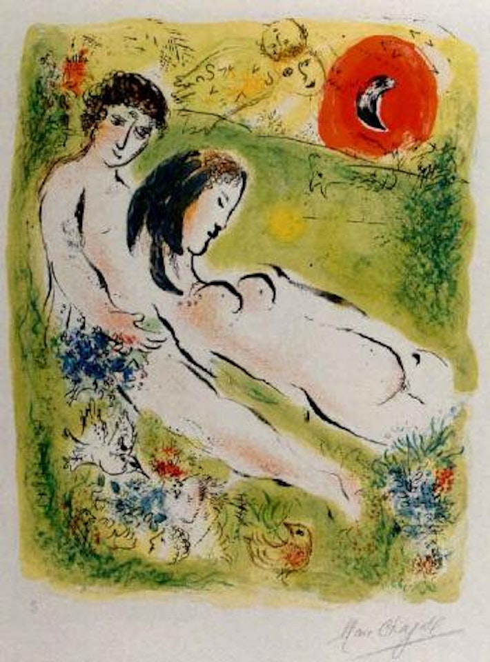 In the land of the Gods by Marc Chagall