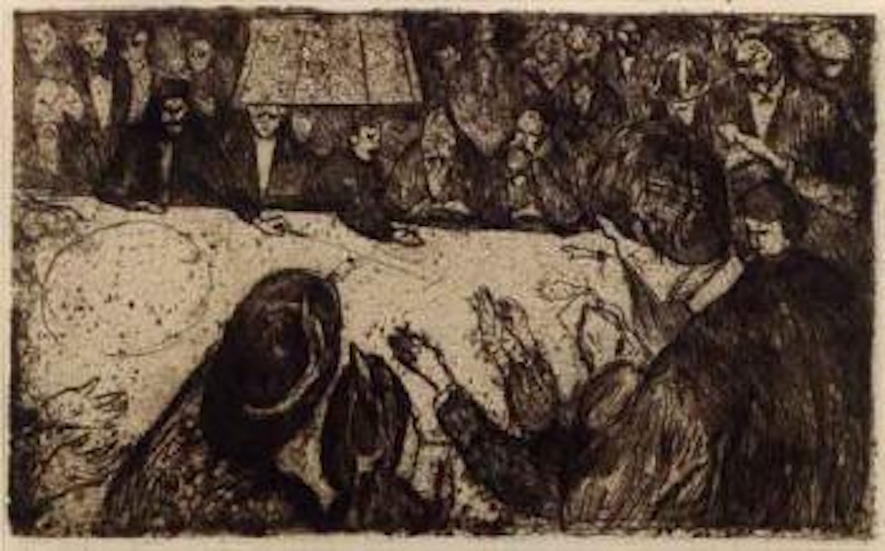 The roulette table by Edvard Munch