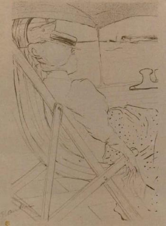 La passagere du 54 by Henri de Toulouse-Lautrec