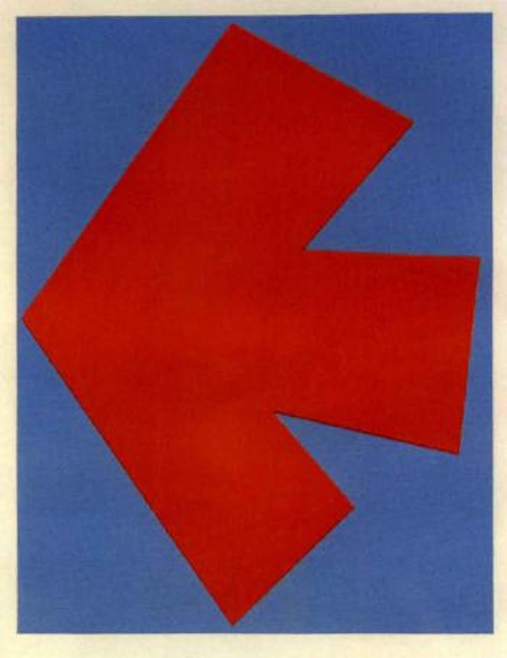Orange over blue by Ellsworth Kelly