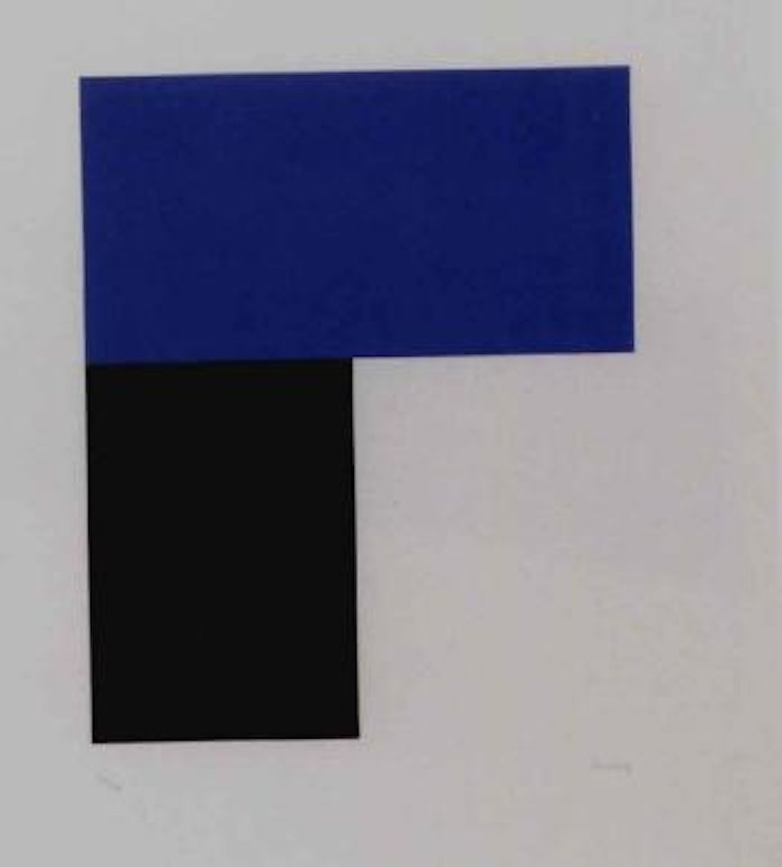 Blue with black by Ellsworth Kelly