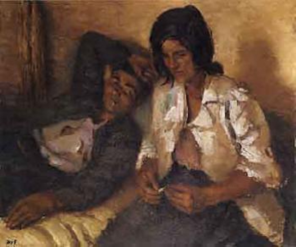 Couple de gitans by Marcel Dyf