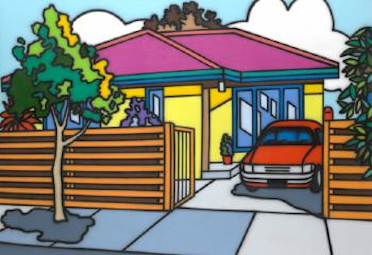 Family home by Howard Arkley