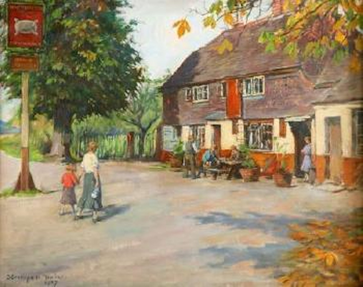 Woolpack, Yalding by Stanhope Alexander Forbes