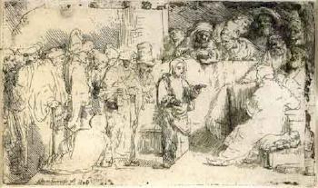 Christ Disputing with the Doctors by Attributed to Rembrandt Harmensz van Rijn