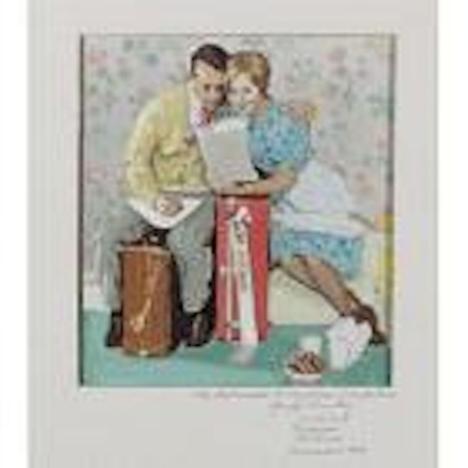 The newlyweds by Norman Rockwell