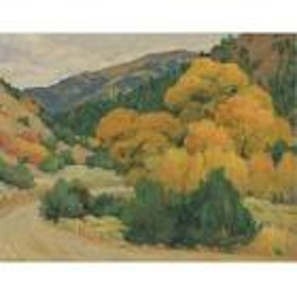 Taos landscape by Joseph Henry Sharp