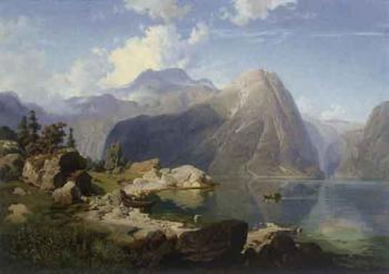 Hardanger Fjord by August Wilhelm Leu