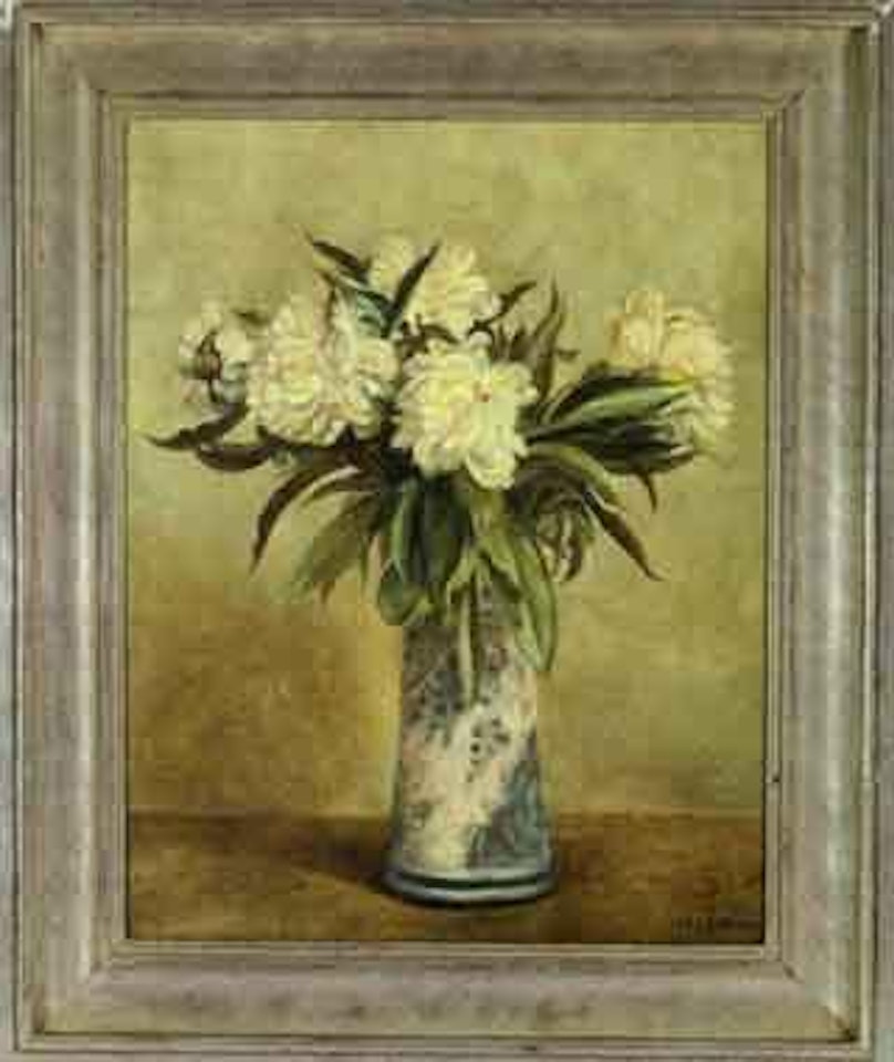 Still life with flowers in a vase by Tamara de Lempicka