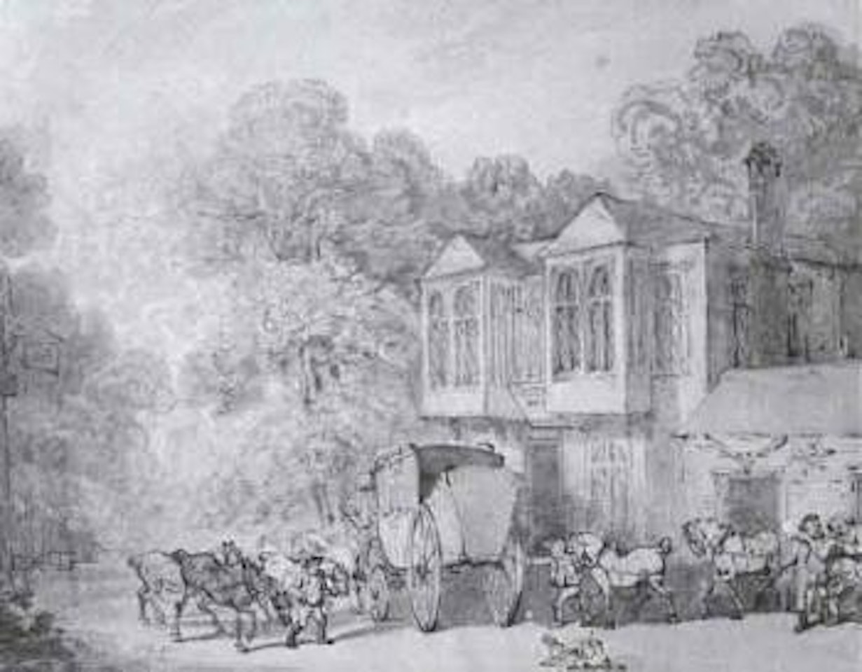 Village saddlery by Thomas Rowlandson