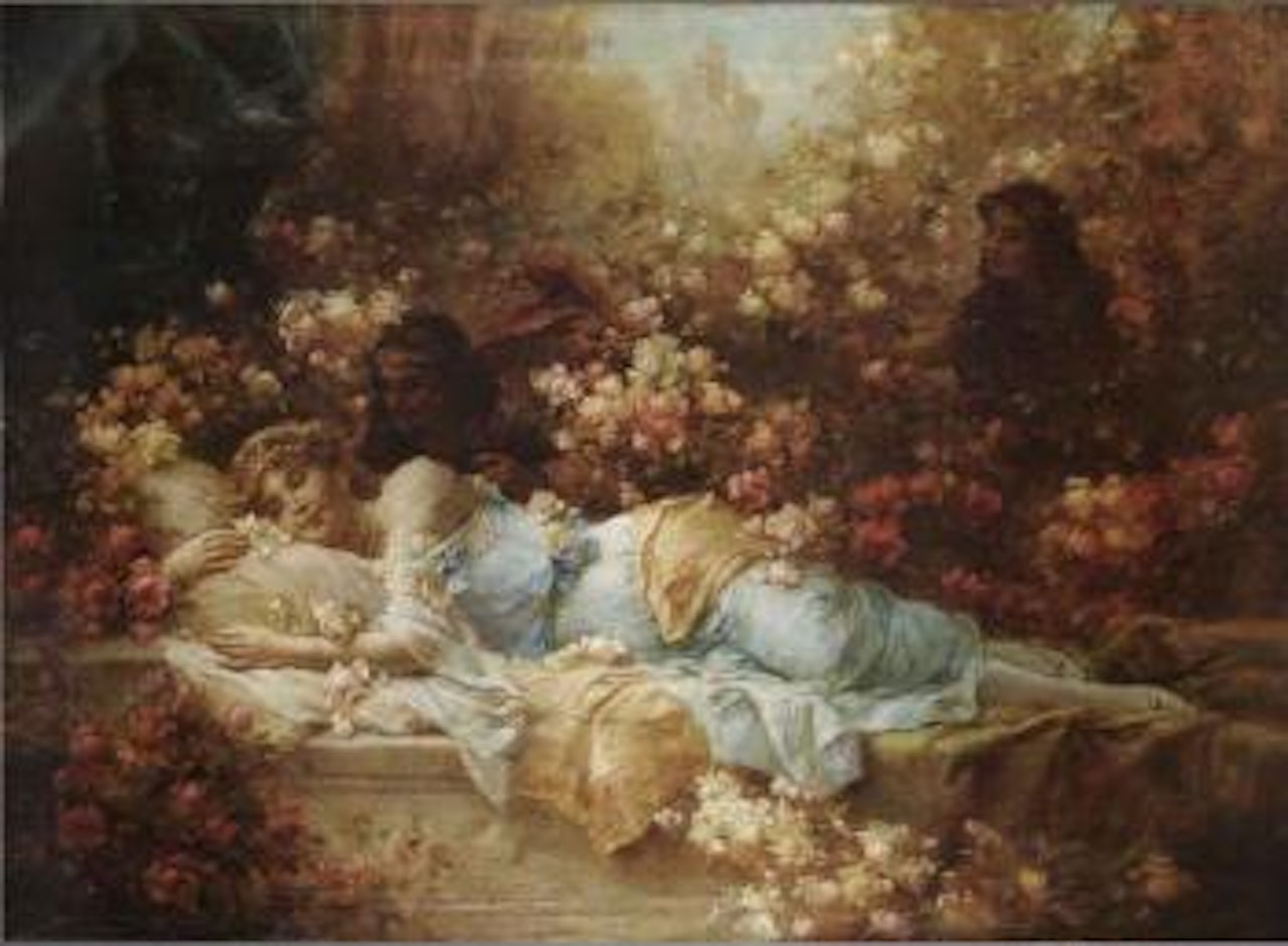 Sleeping beauty by Hans Zatzka