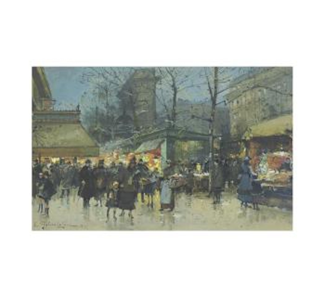 Les Grands Boulevards by Eugene Galien-Laloue