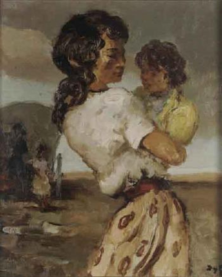 Mother and child by Marcel Dyf