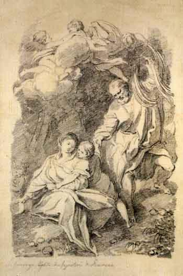 La Madone a l'ecuelle by Jean-Honoré Fragonard