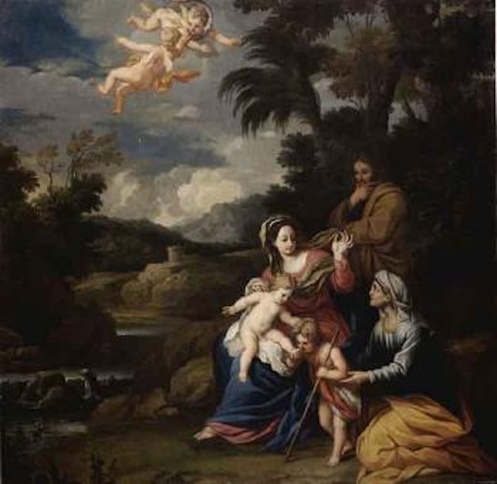Holy Family with Saint Elisabeth and Saint John by French School