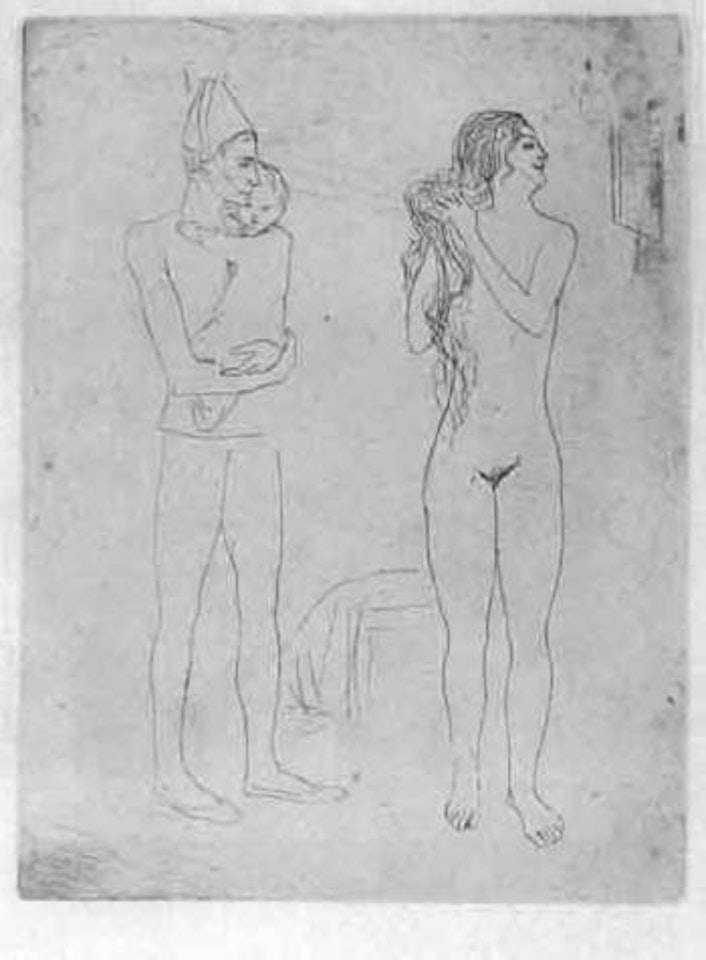 Toilette de la mere by Pablo Picasso