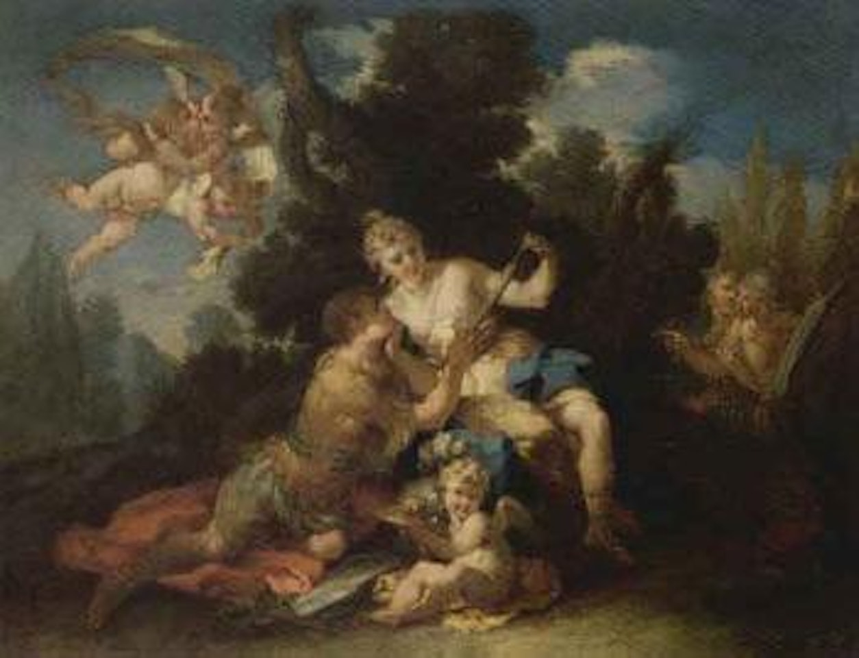 Rinaldo and Armida by French School
