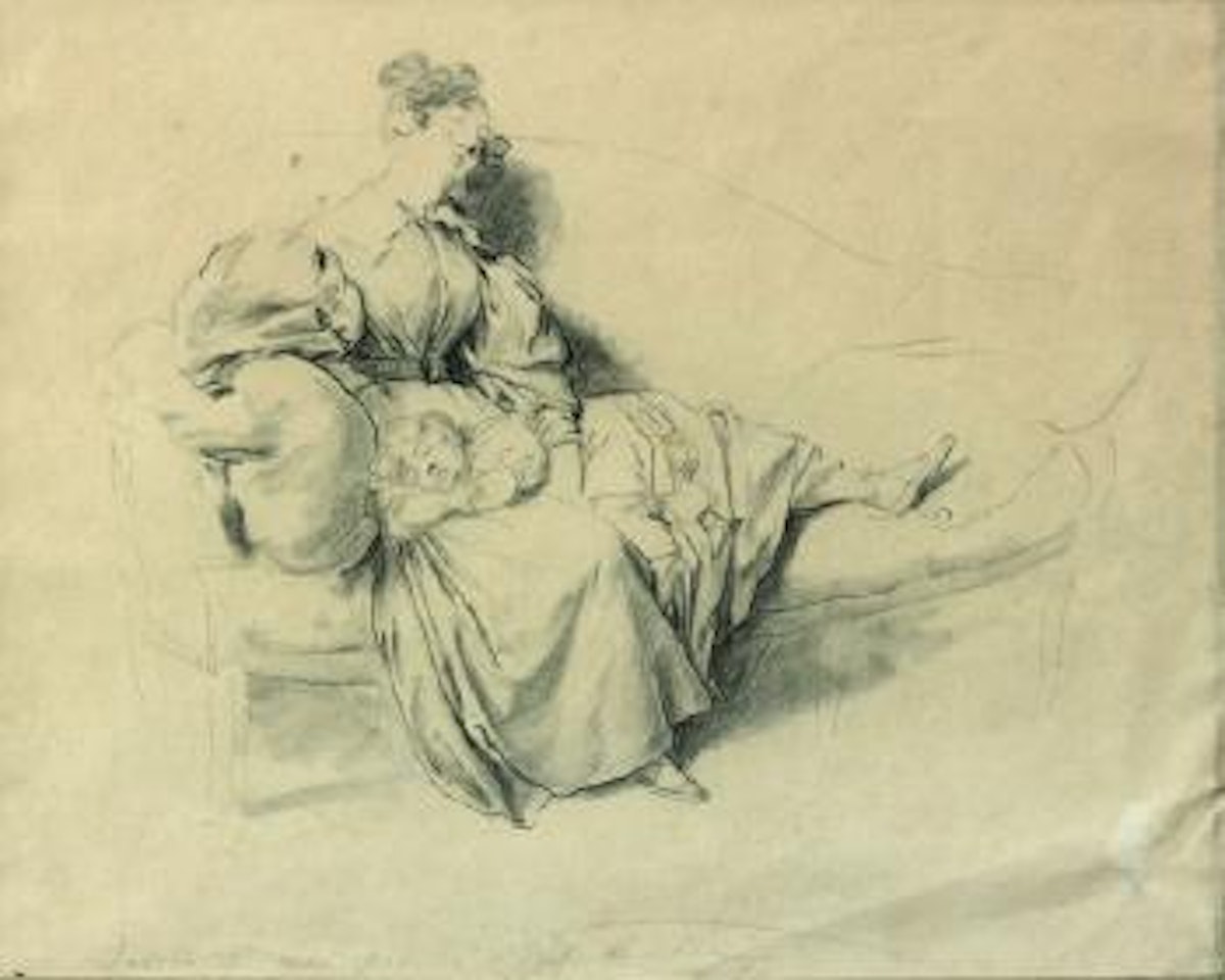 Jeune femme endormie by Louis-Leopold Boilly