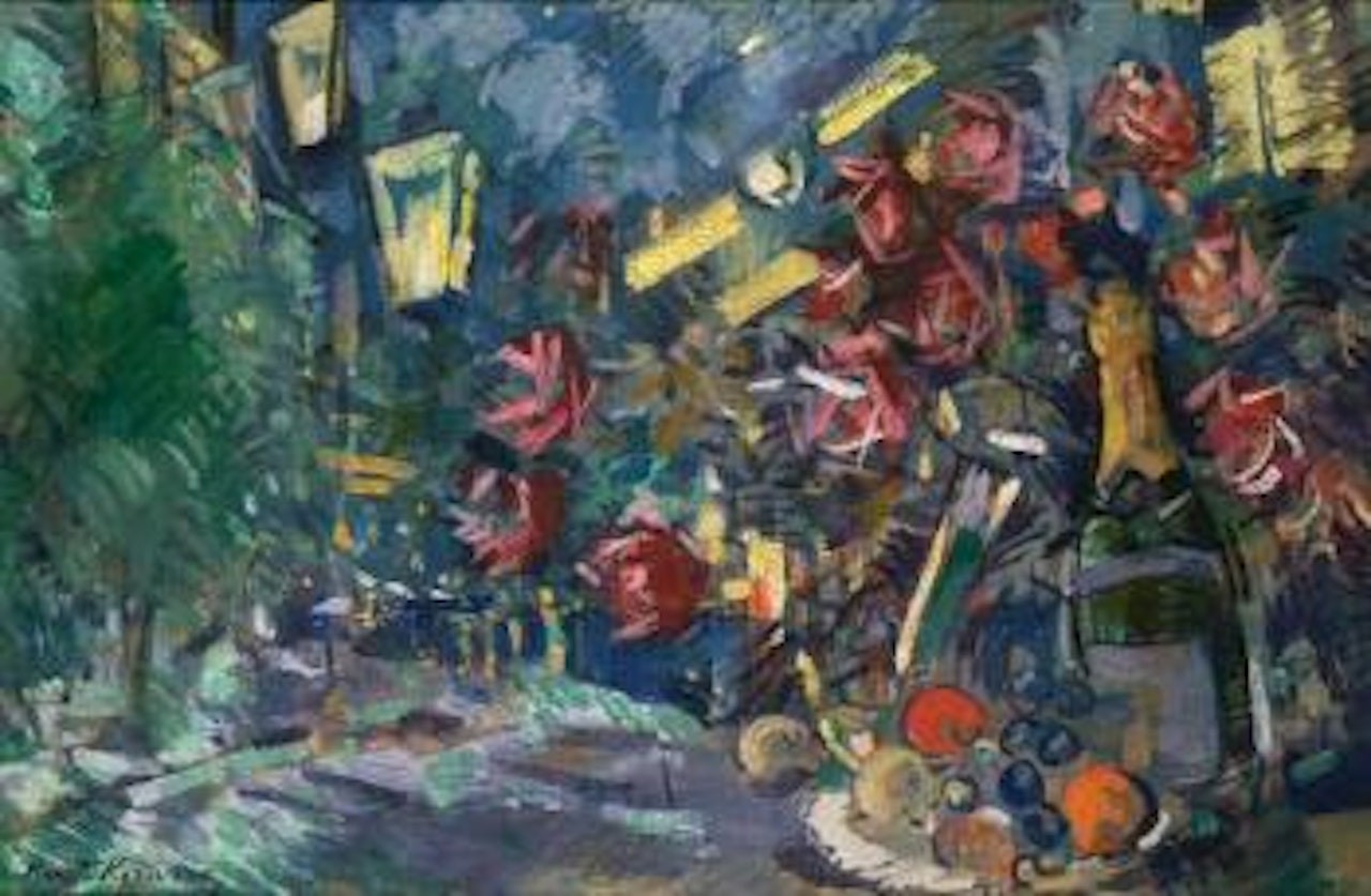 La bouteille de champagne by Konstantin Alekseevich Korovin