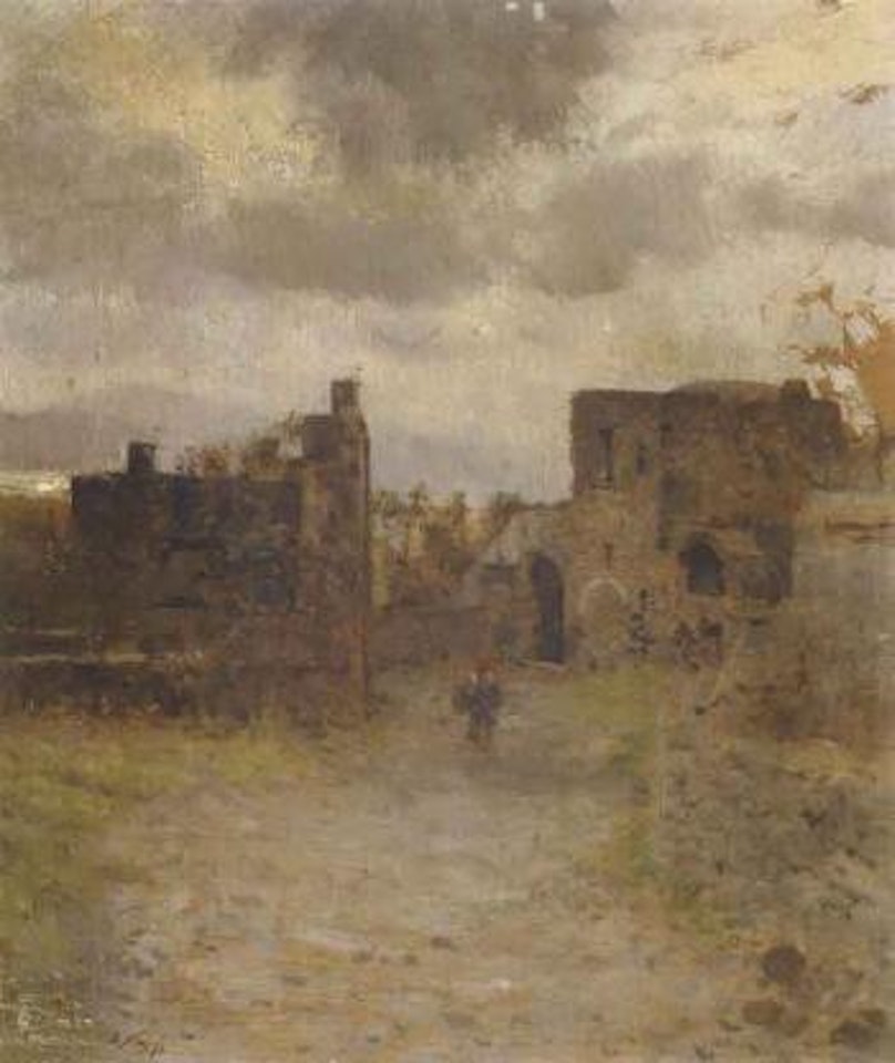 Town near Barletta by Giuseppe de Nittis