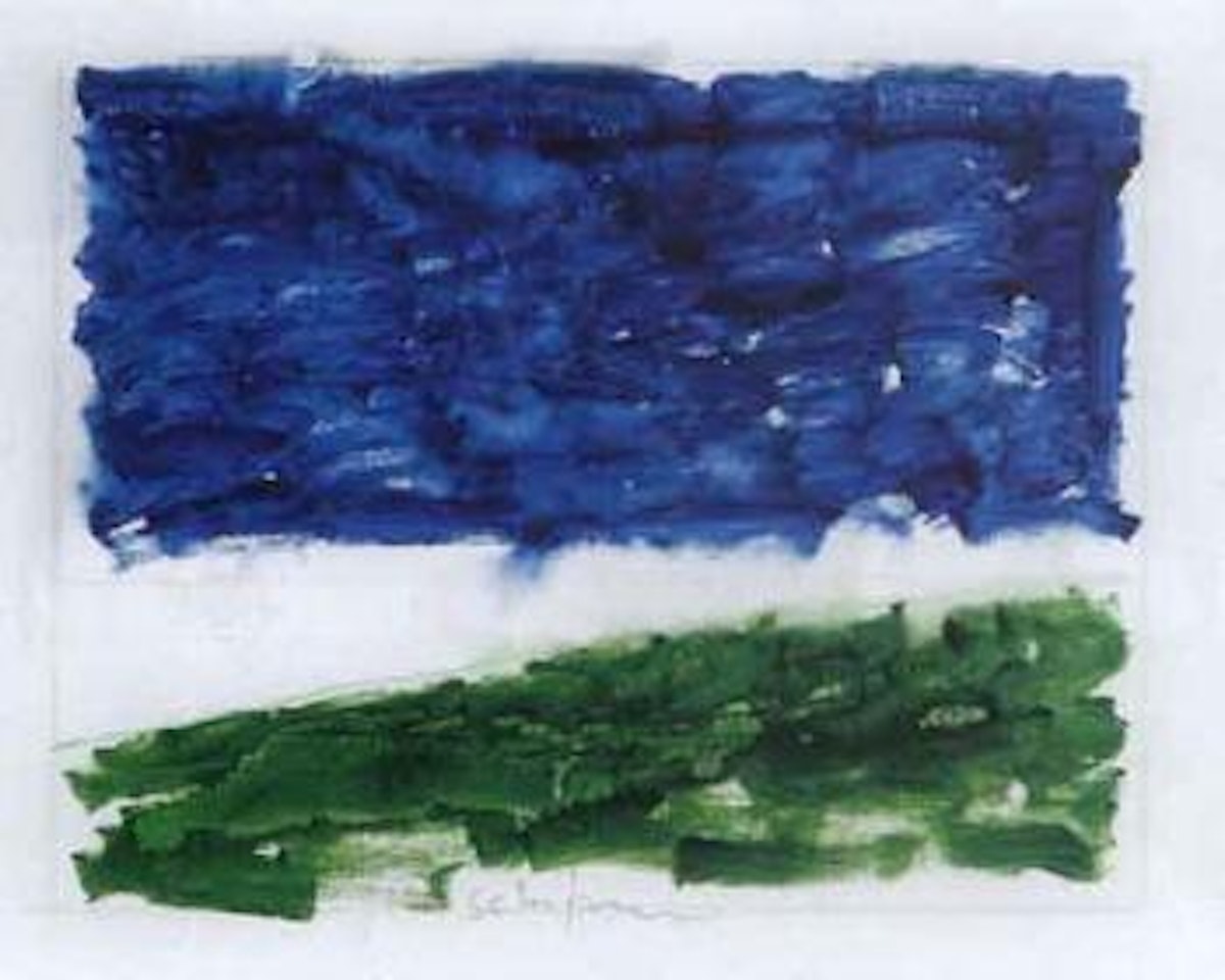 Anemic landscape by Mario Schifano
