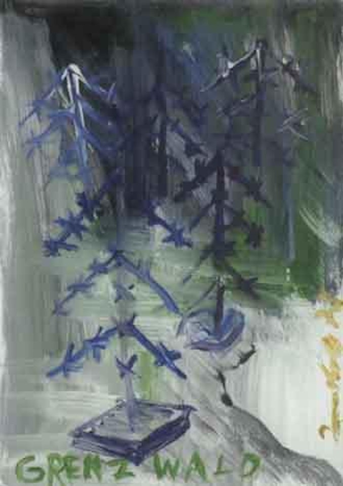 Cafe Deutschland - woodland border by Jörg Immendorff