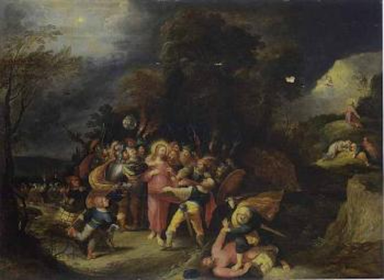 The capture of Jesus and the Judas kiss by Frans Francken II