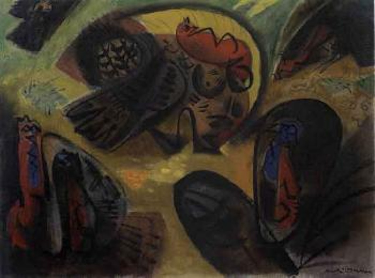 Les dindons by André Masson