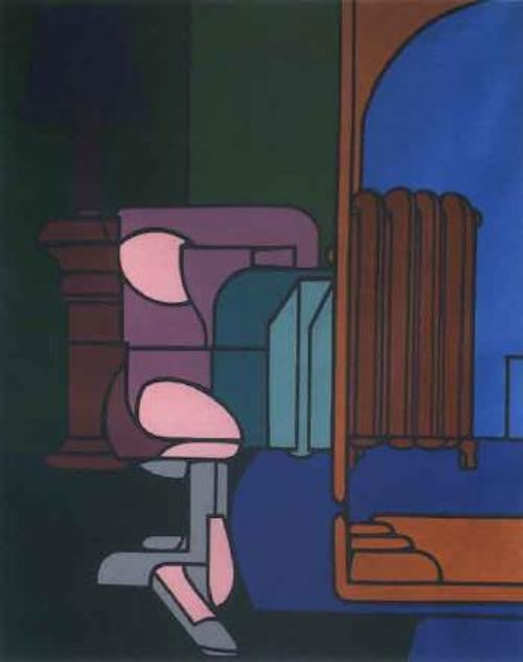 Figura in casa by Valerio Adami